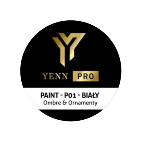 YennPRO - paint biały P01 -ombre &amp; ornament