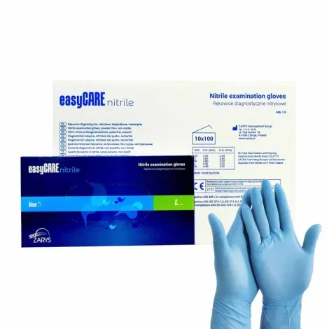 Rękawiczki nitrylowe Zarys niebieskie 100szt. - 2